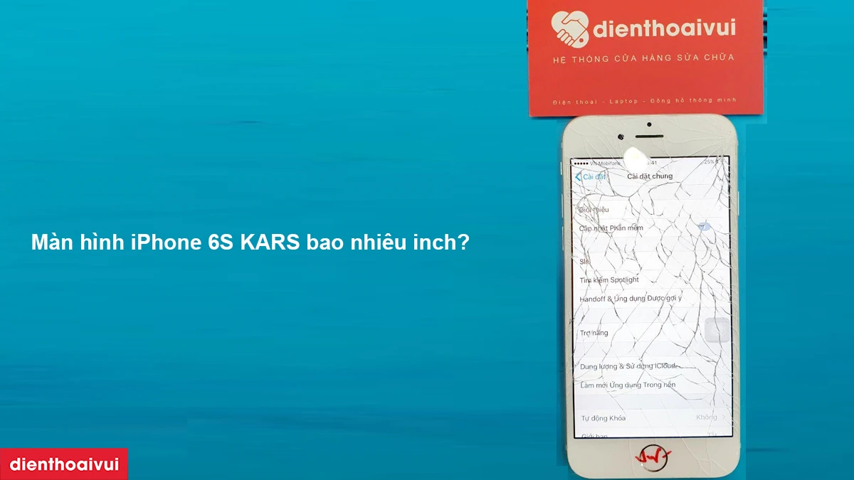 Thay màn hình iPhone 6S chính hãng KARS