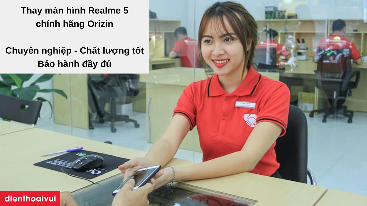 Thay màn hình Realme 5 chính hãng Orizin tại Điện Thoại Vui