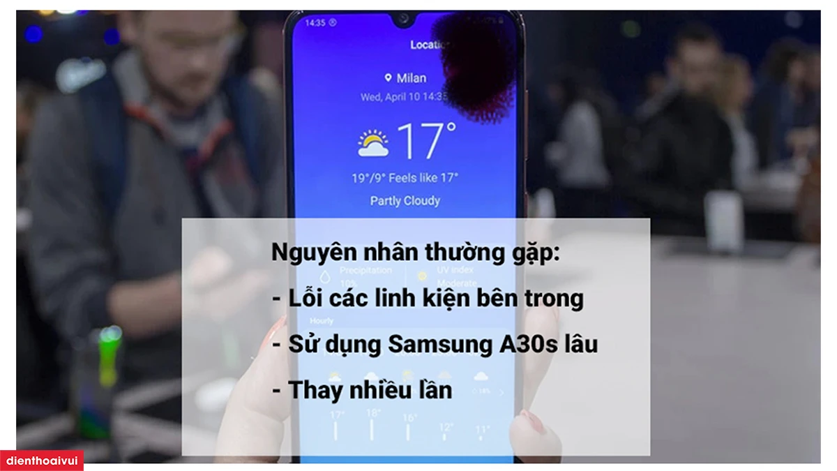 Thay màn hình Samsung A30s