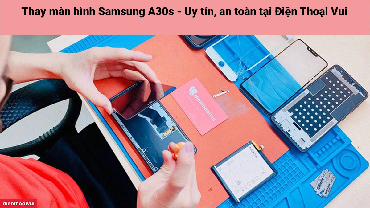 Thay màn hình Samsung A30s