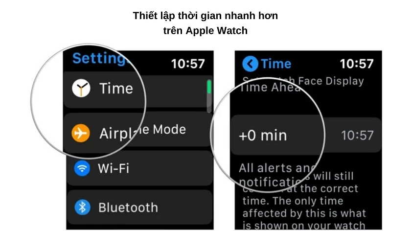 Chỉnh thời gian nhanh hơn 5 phút