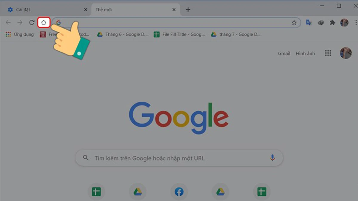 Cài đặt Google lên làm trang chủ trong Chrome