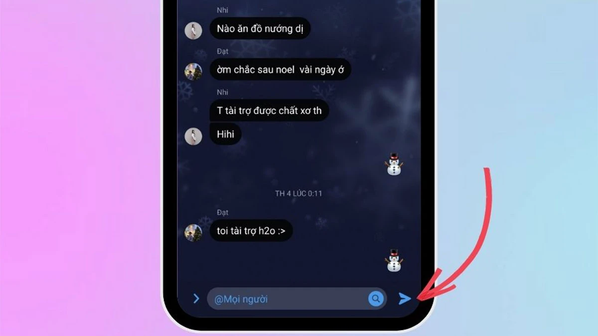 trạng thái “Đang tham gia chat”