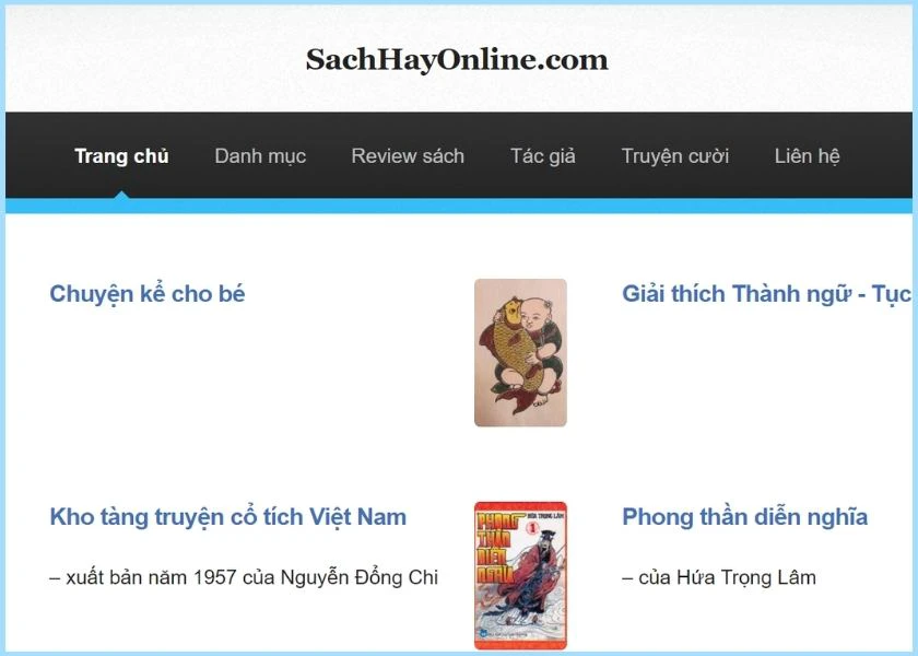 Website sách hay