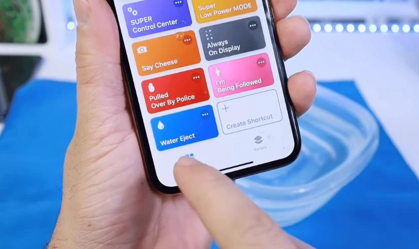 làm sạch loa bằng app Shortcuts trên iPhone
