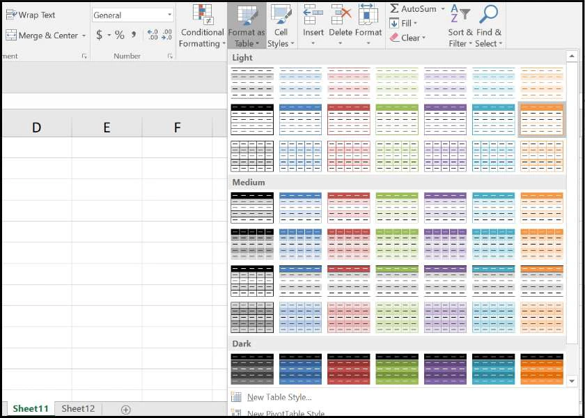 cách lập bảng trong excel