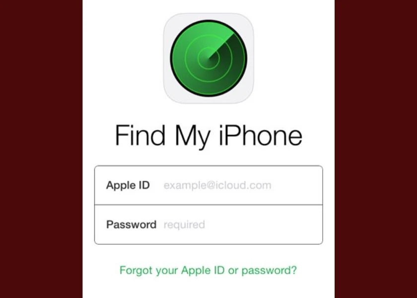 đăng nhập vào tài khoản apple id