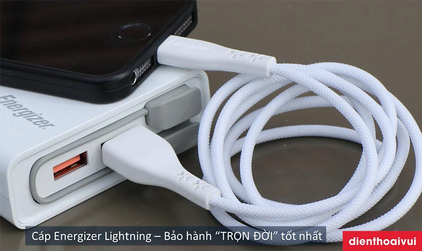 cáp lightning chính hãng energizer