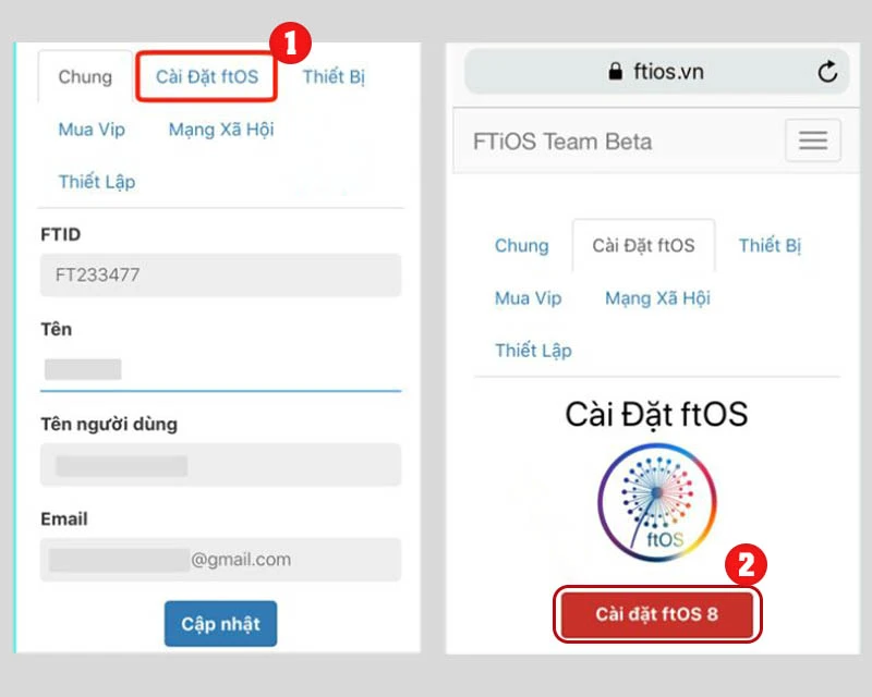 cài ứng dụng