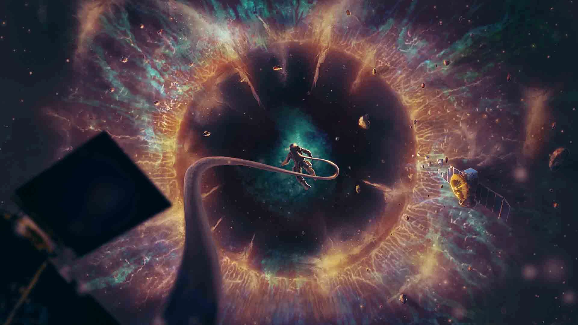 wallpaper astronaut 3d cực chất