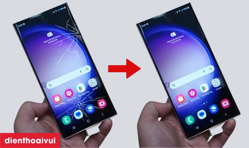 có nên ép kính điện thoại samsung s23 