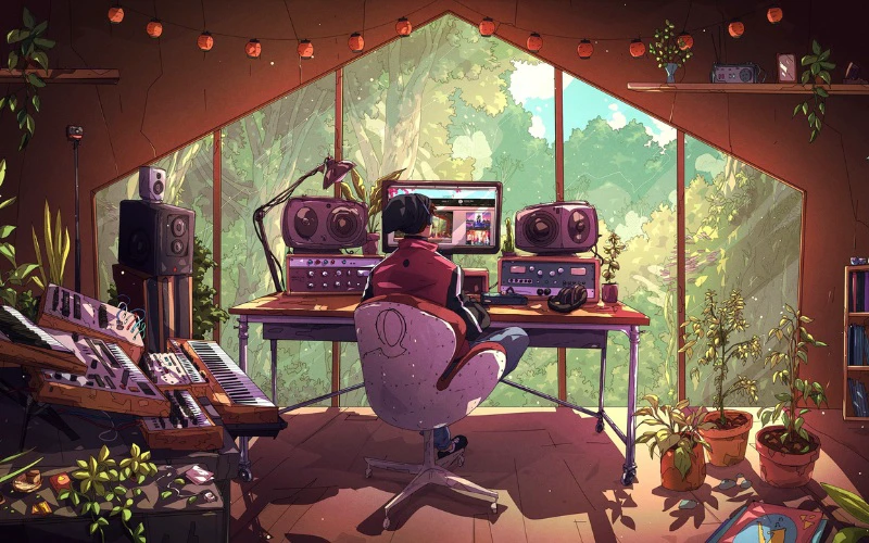 lofi chill wallpaper mang đến máy tính