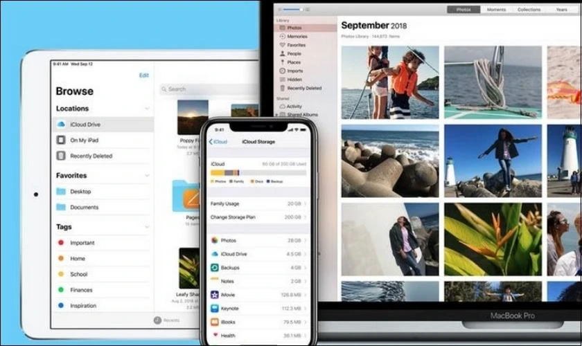 đồng bộ dữ liệu trên các thiết bị apple