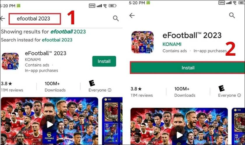 tải efootball 2023 cho android