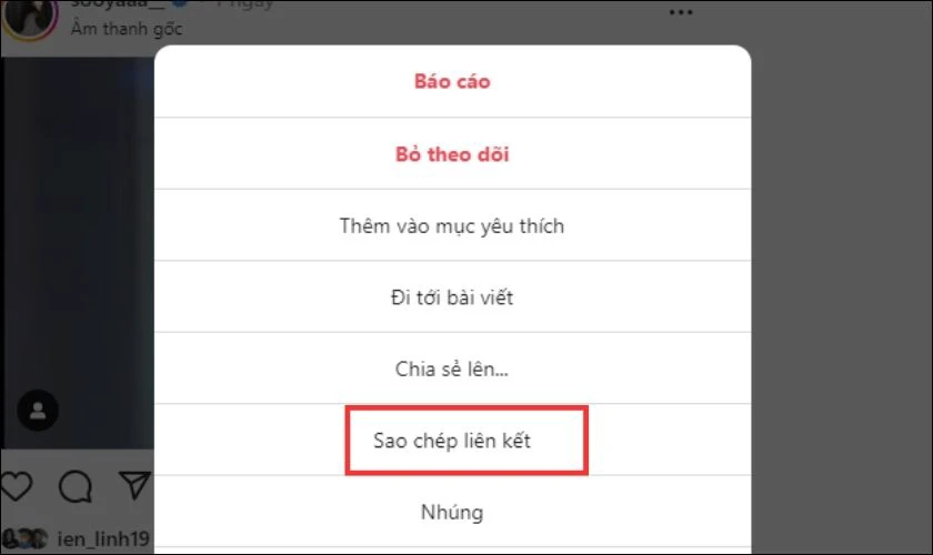 download video IG trên máy tính