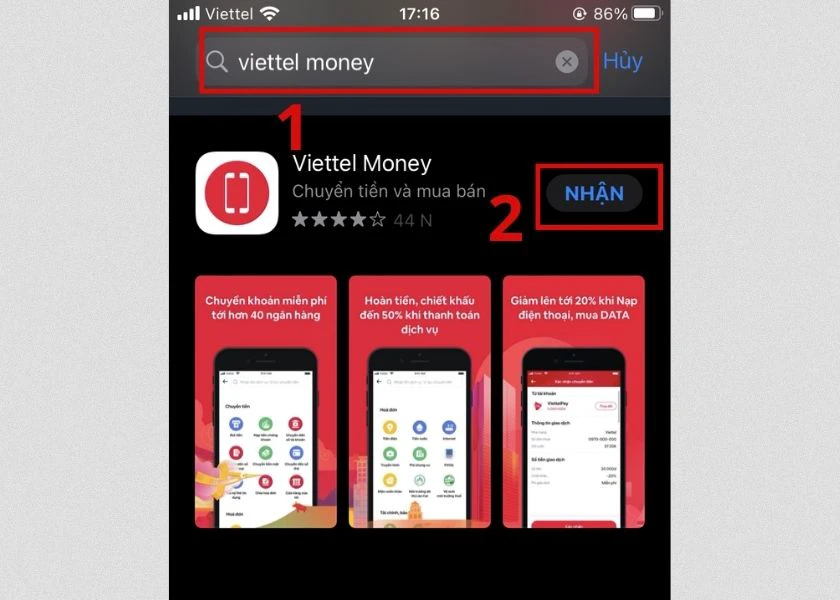 cách tải app viettel money