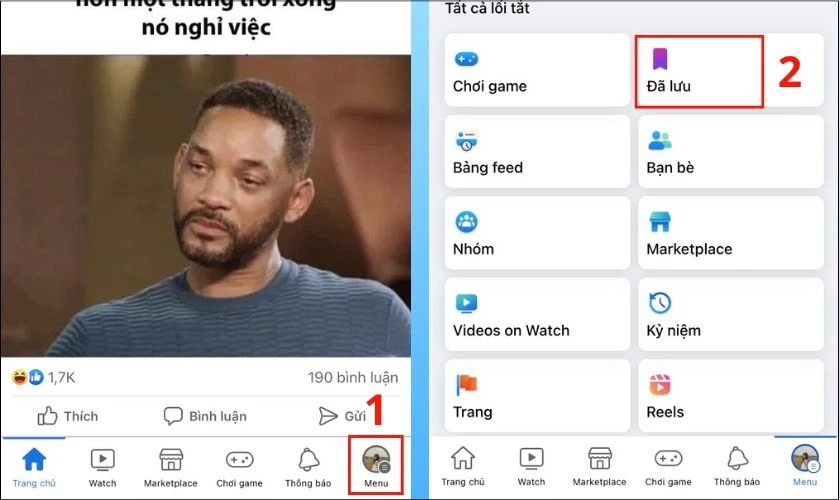 hướng dẫn xem video đã lưu trên facebook