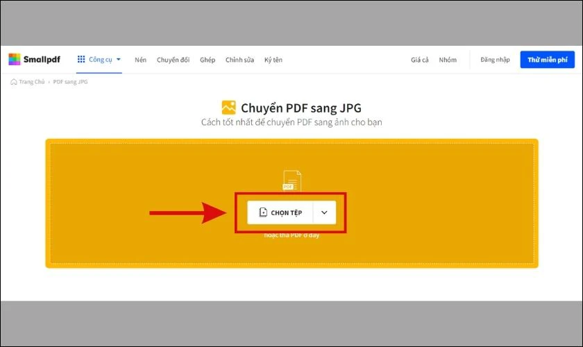 Chuyển file PDF sang hình ảnh online miễn phí đơn giản nhất