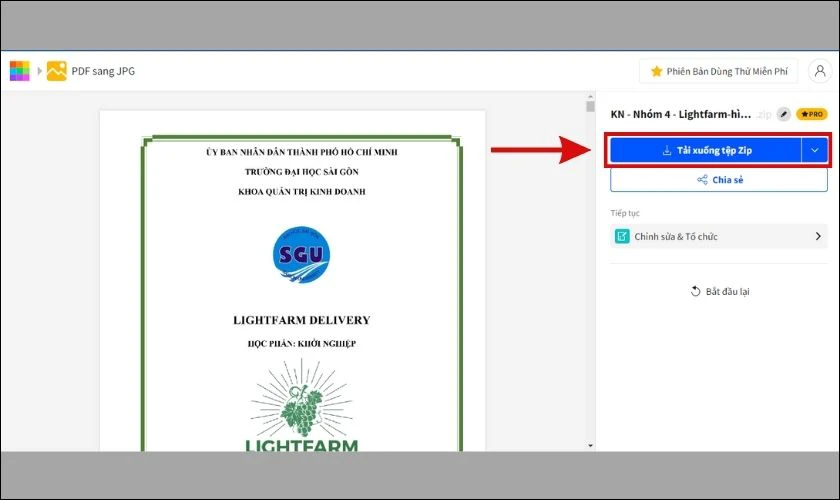 Chuyển file PDF sang hình ảnh online miễn phí đơn giản nhất