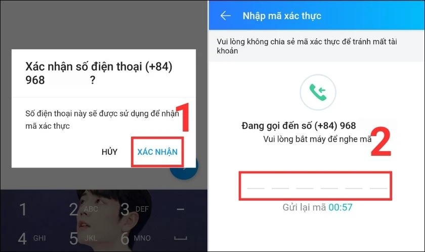 cách đặt lại mật khẩu zalo đã quên