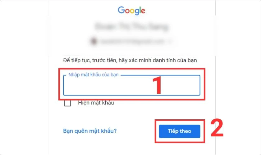 cách lấy lại quyền truy cập zalo qua trình quản lý mật khẩu google