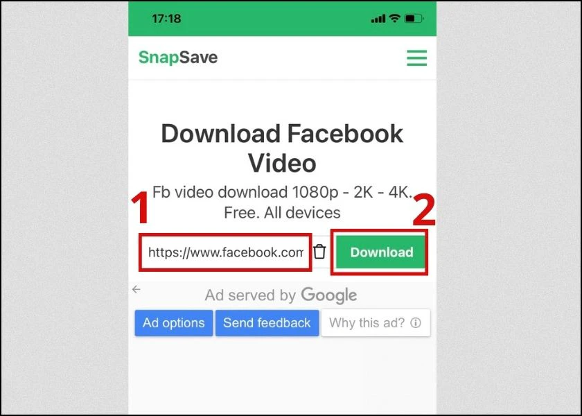 cách download video ngắn bằng snapsave