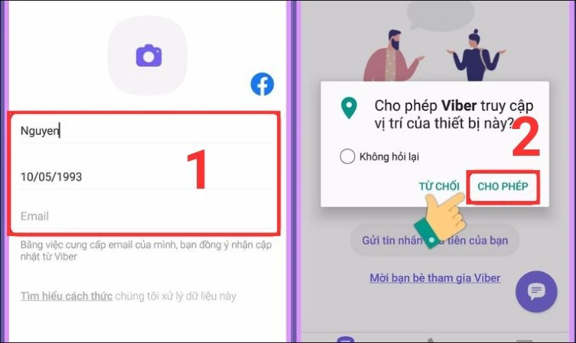 đăng ký tài khoản viber