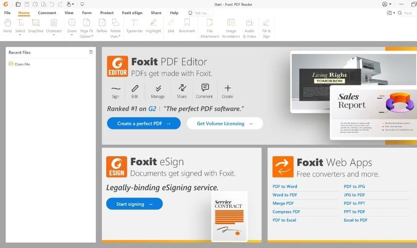 Cách xóa chữ trong file PDF online bằng Foxit Reader