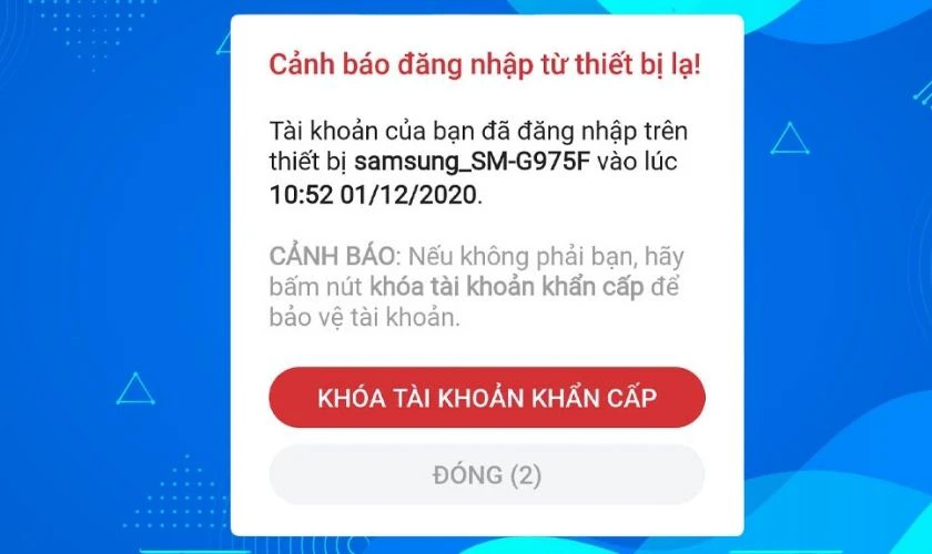 dấu hiệu zalo bị hack