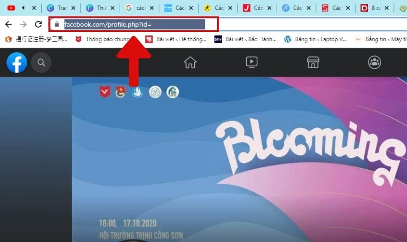 cách gửi link trang cá nhân facebook cho người khac trên máy tính 