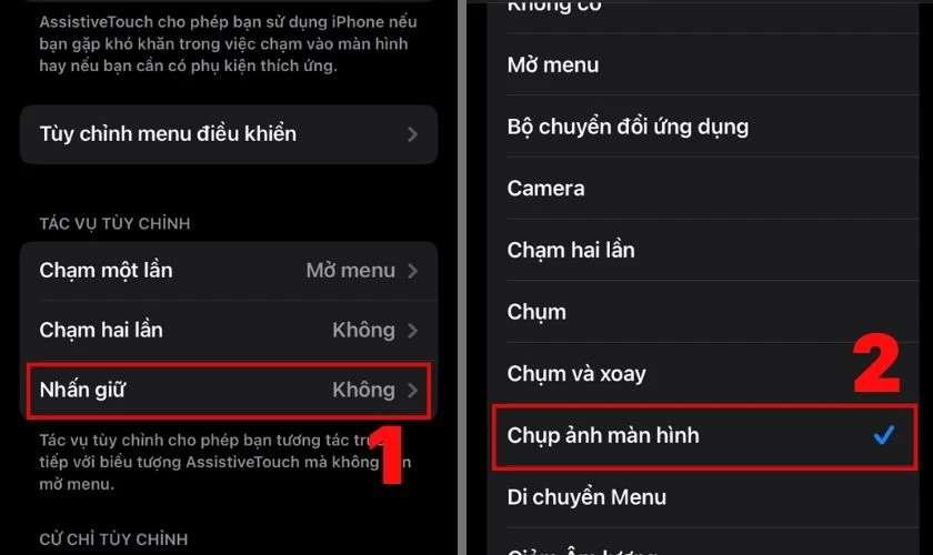 Cài đặt cách chụp màn hình iPhone 12 bằng nút Home ảo