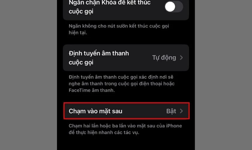 Cách chụp màn hình iPhone 12 khi gõ mặt lưng