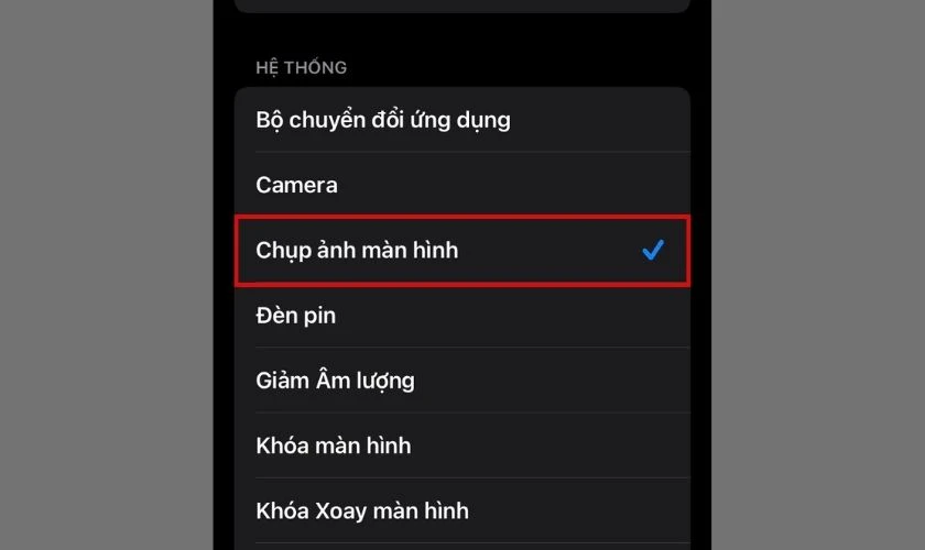 Hoàn tất cài đặ tính năng gõ mặt lưng để chụp màn hình