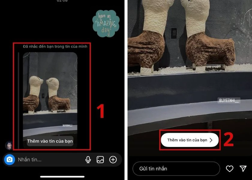cách đăng lại story instagram của người khác