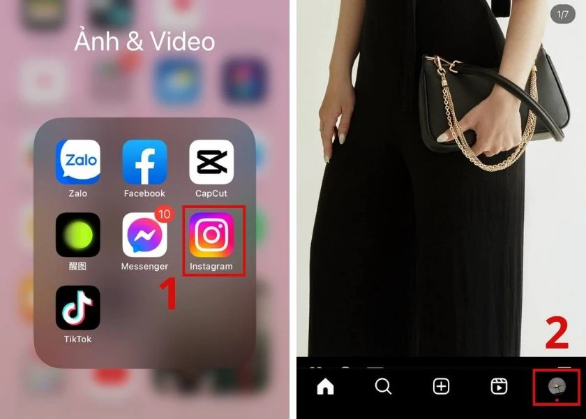 cách mở tạo reup story instagram lên facebook