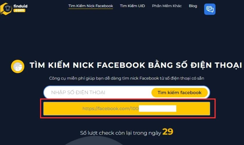 tìm facebook qua zalo bằng số điện thoại 