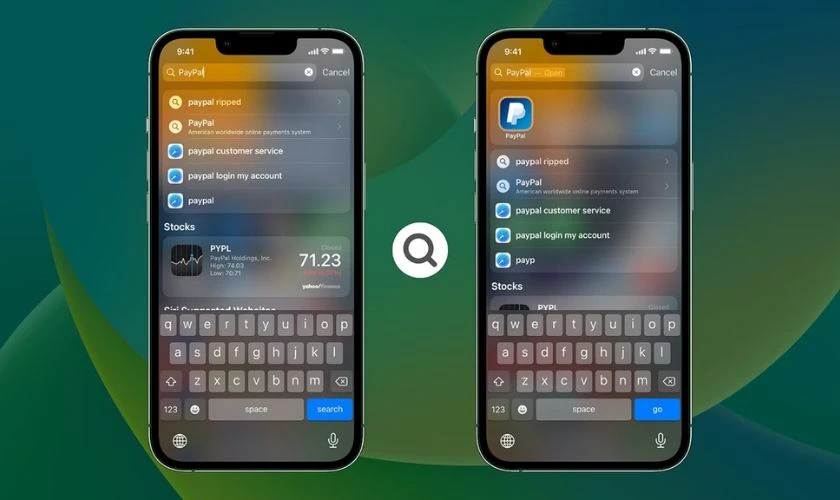 IOs 17 thêm thanh tìm kiếm và tiêu điểm 