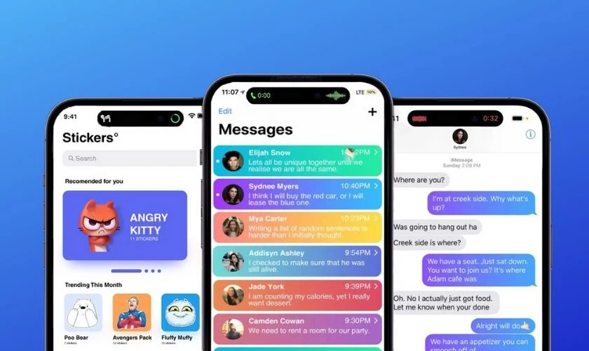 IOS 17 cải thiện giao diện tin nhắn 