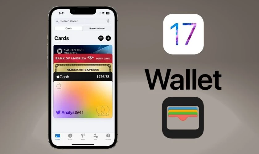 IOS 17 cập nhật giao diện mới cho Wallet