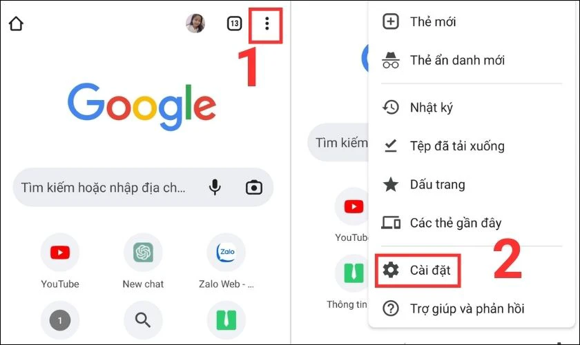 cách đồng bộ hoá ứng dụng với tài khoản gmail