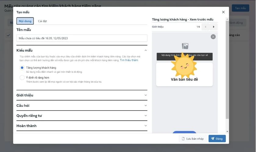 Tìm kiếm khách hàng tiềm năng trên business suite