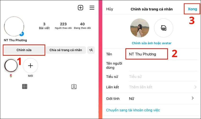 cách đổi tên ig