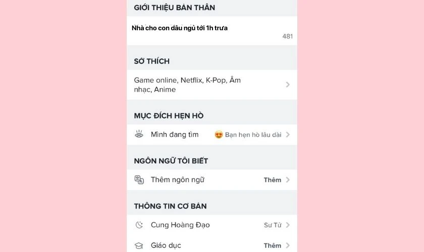 cách sử dụng tinder để đặt tiểu sử 