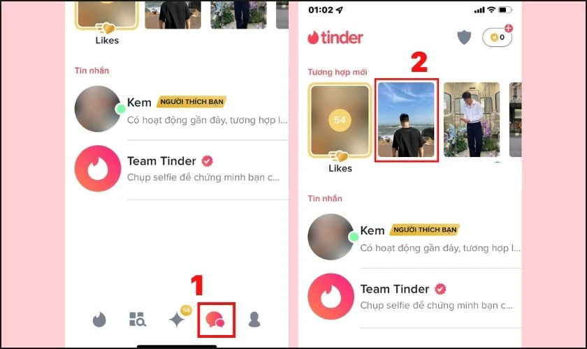 cách sử dụng tinder để trò chuyện 