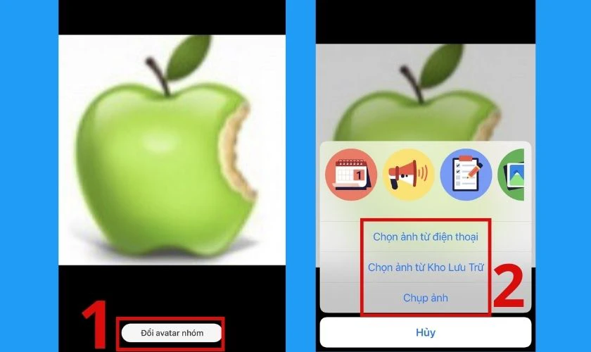 đổi avatar nhóm mới