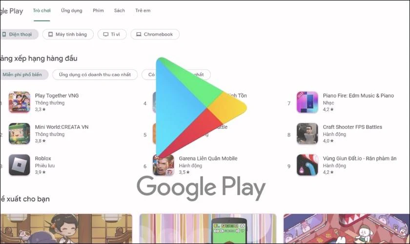 Cách tắt/cập nhật CH Play 