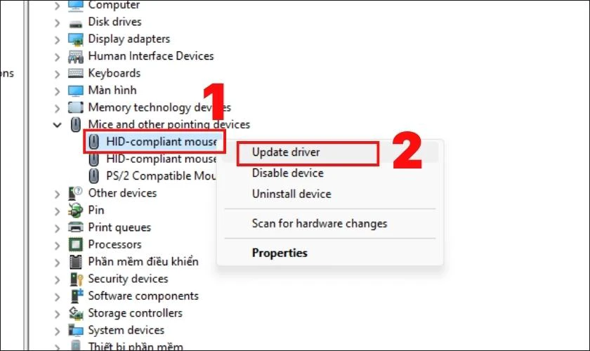 Các bước bật Driver trên laptop