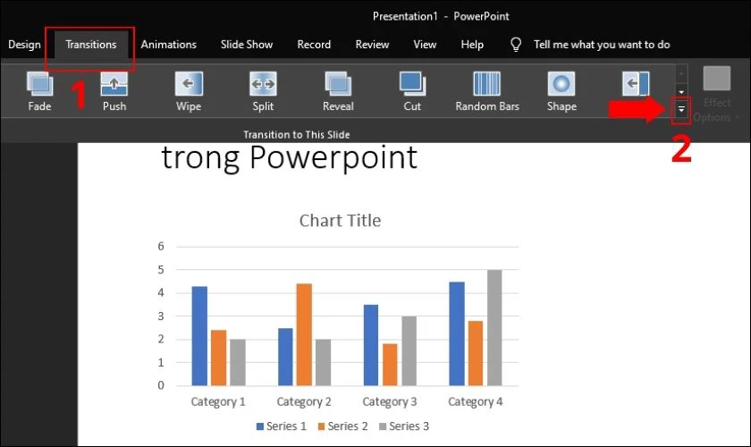 Cách tạo hiệu ứng di chuyển trang trong PowerPoint 