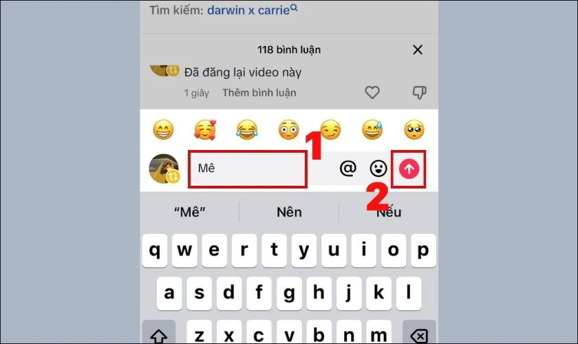 Nhập bình luận và gửi