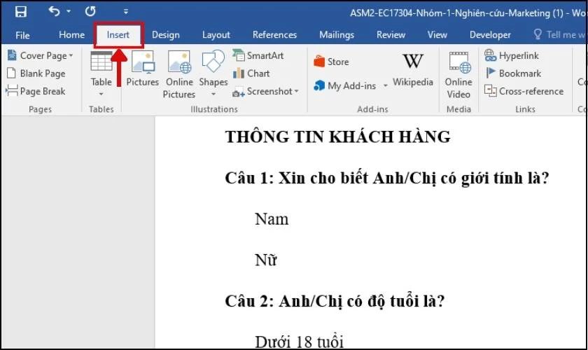 Cách đánh dấu tích trong Word bằng Symbol